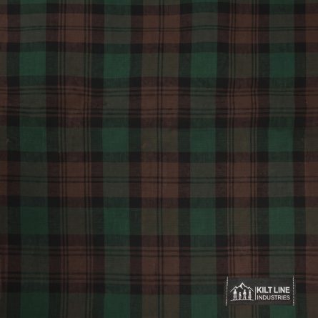 Brown Watch Tartan Fabric
