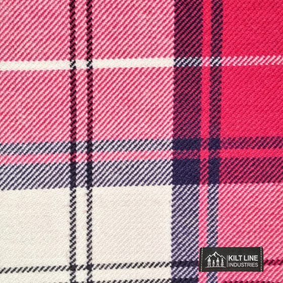 Dancing Pink Tartan Fabric | Highland Wear