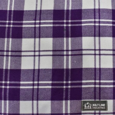 Erskine Purple Modern Tartan Fabric