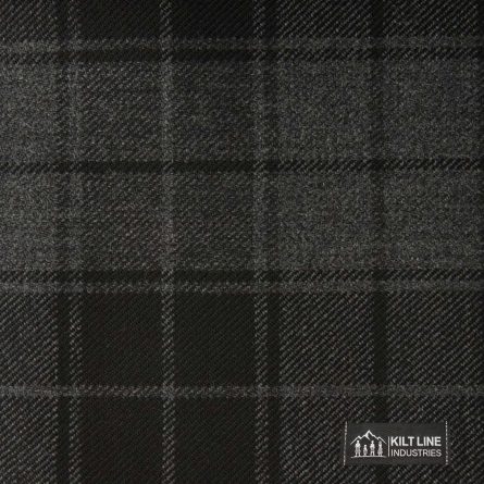 Gray Highlander Tartan Fabric