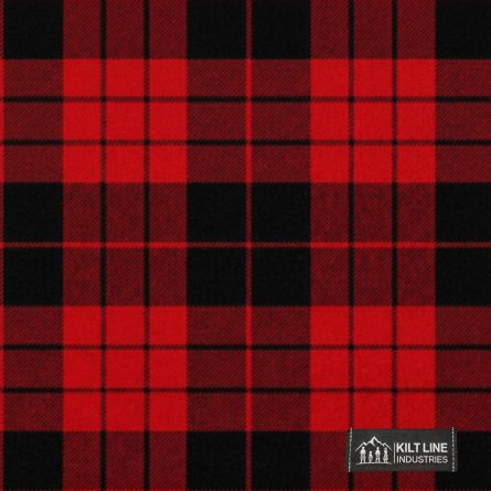 Macleod Black and Red Tartan Fabric