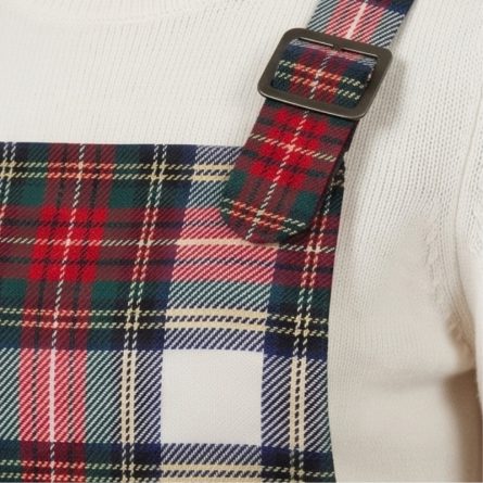Ladies Dress Stewart Tartan Pinafore Dress - Image 4