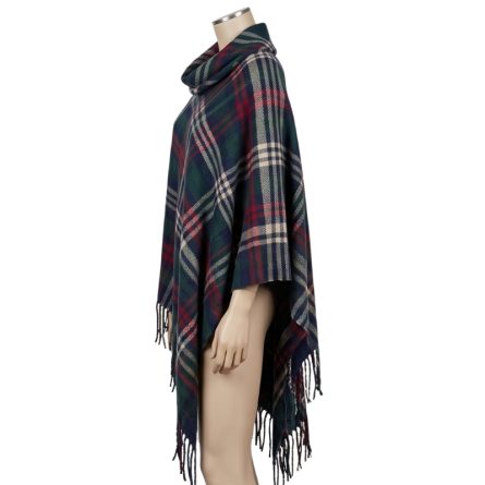 Ladies Tartan Poncho - Image 2