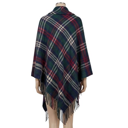 Ladies Tartan Poncho - Image 3
