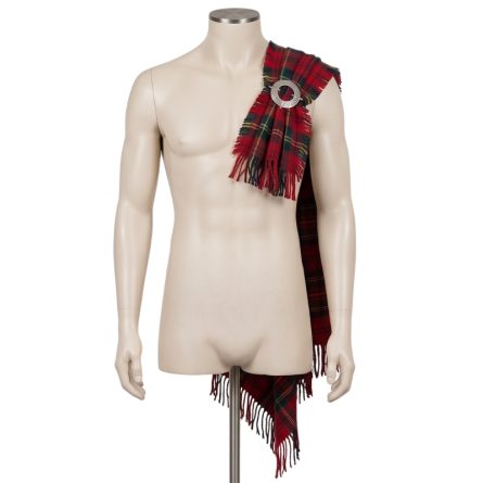 Mens Cameron Red Tartan Fly Plaid