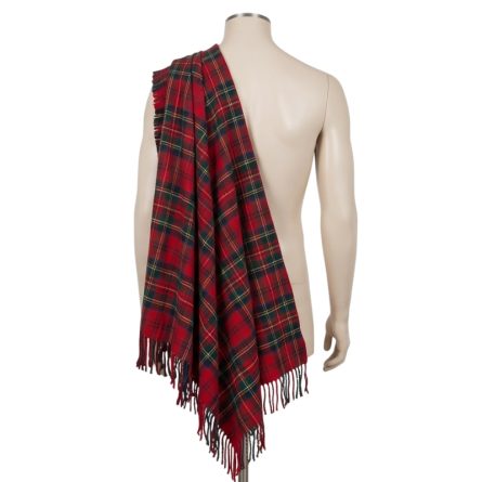 Mens Cameron Red Tartan Fly Plaid - Image 3