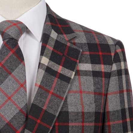 Men's Gray Thomson Tartan Two Piece Suit - Image 4