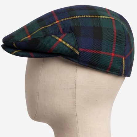Traditional Stewart Hunting Modern Tartan Flat Cap - Image 2